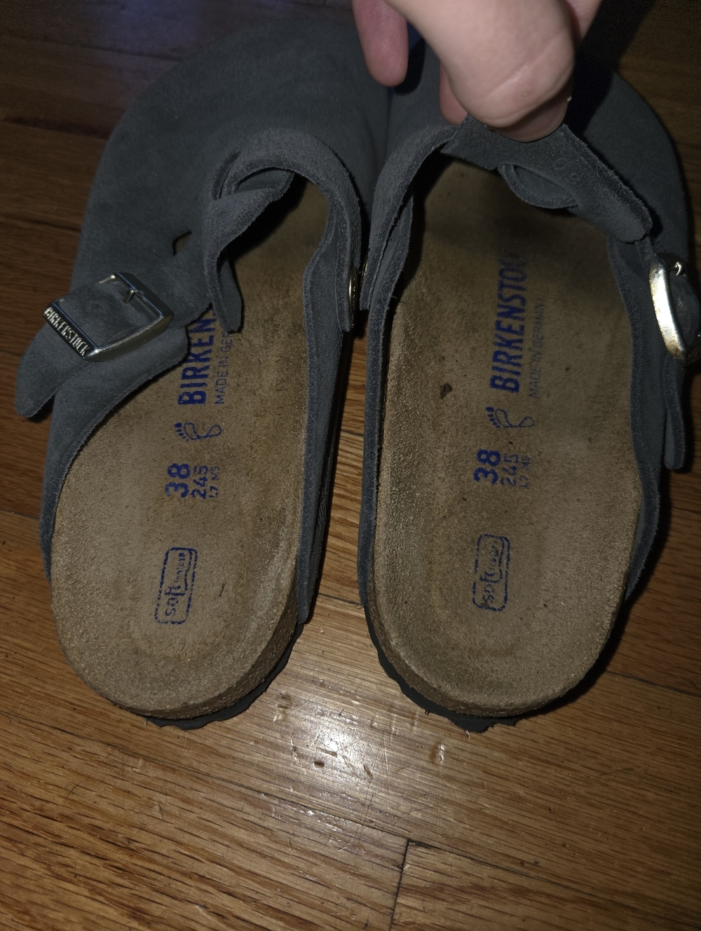 Women' Grey Birkenstock Boston 38 - Picture 2 of 5